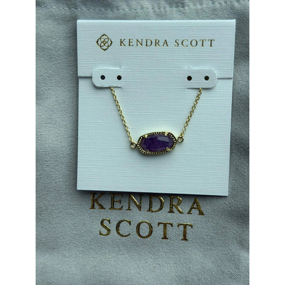 Kendra Scott Purple Pendant Necklace
